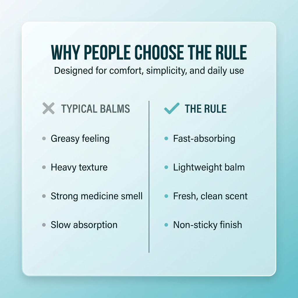 The Rule Nerve Comfort foot balm