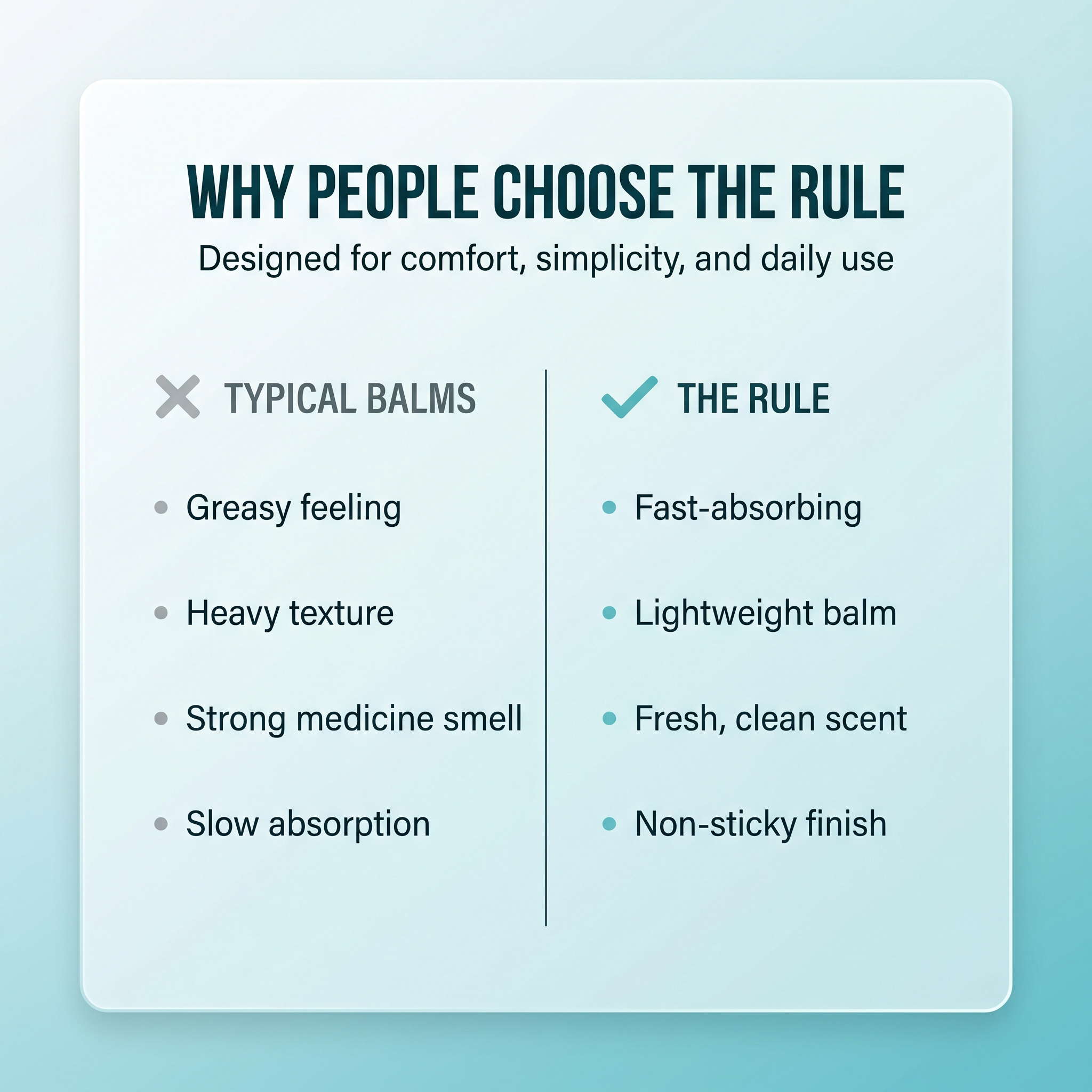 The Rule Nerve Comfort foot balm
